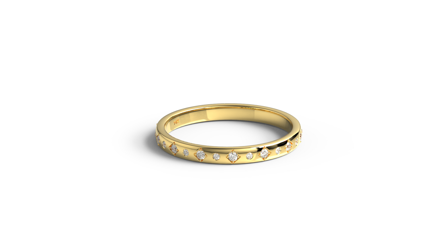 Thin Diamond Cigar Band