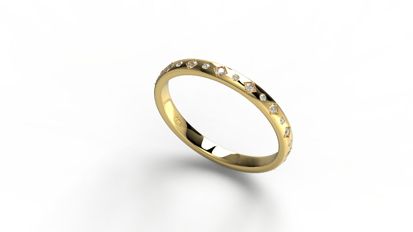 Thin Diamond Cigar Band
