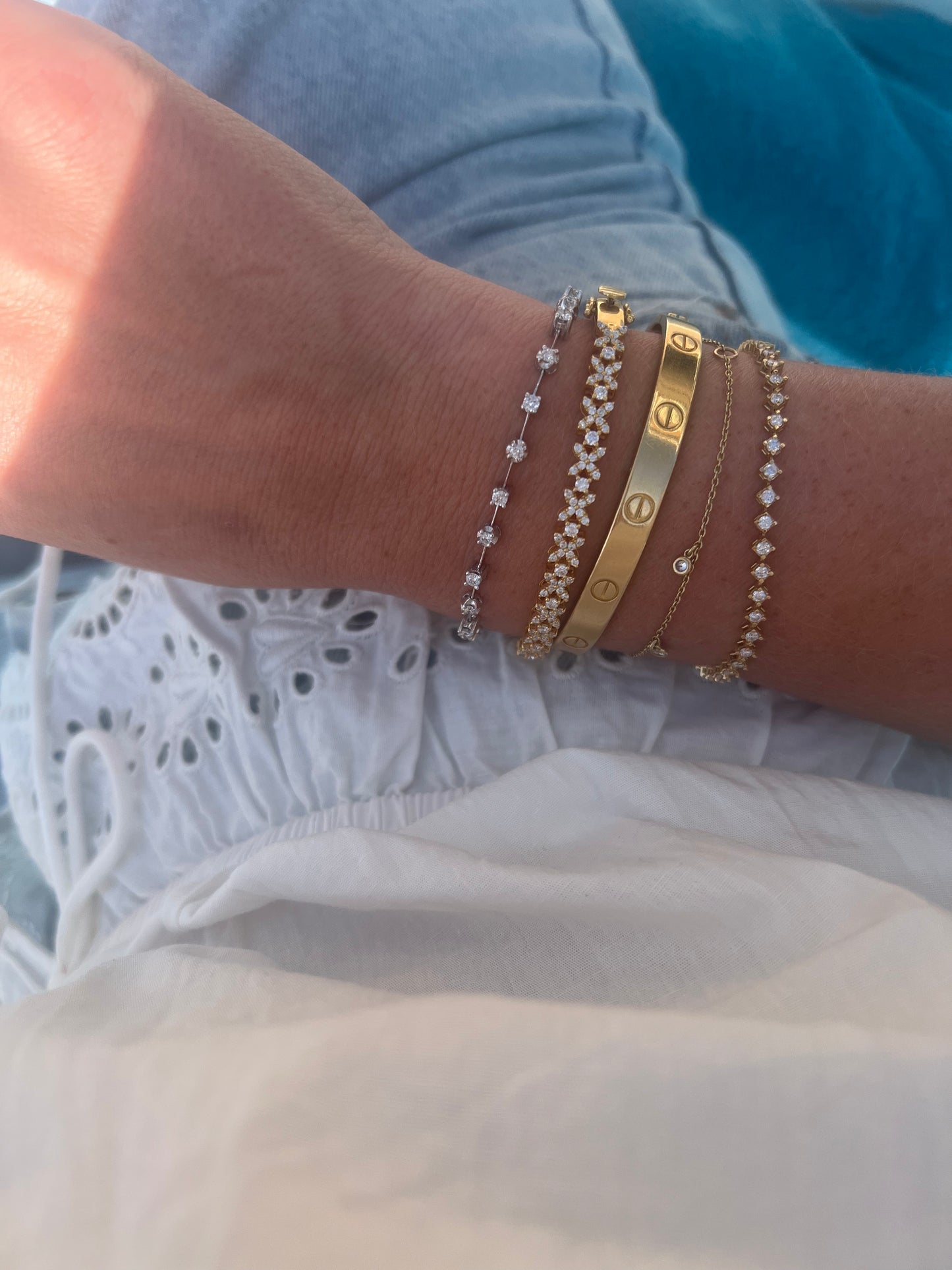 James Tennis Bracelet