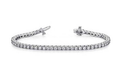 Linear Diamond Tennis Bracelet