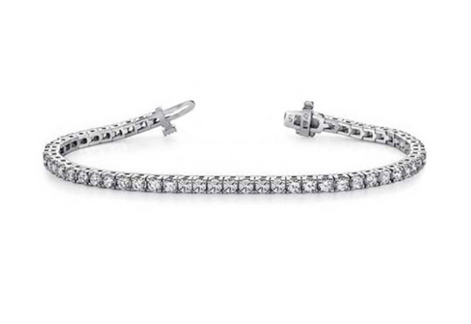 Linear Diamond Tennis Bracelet