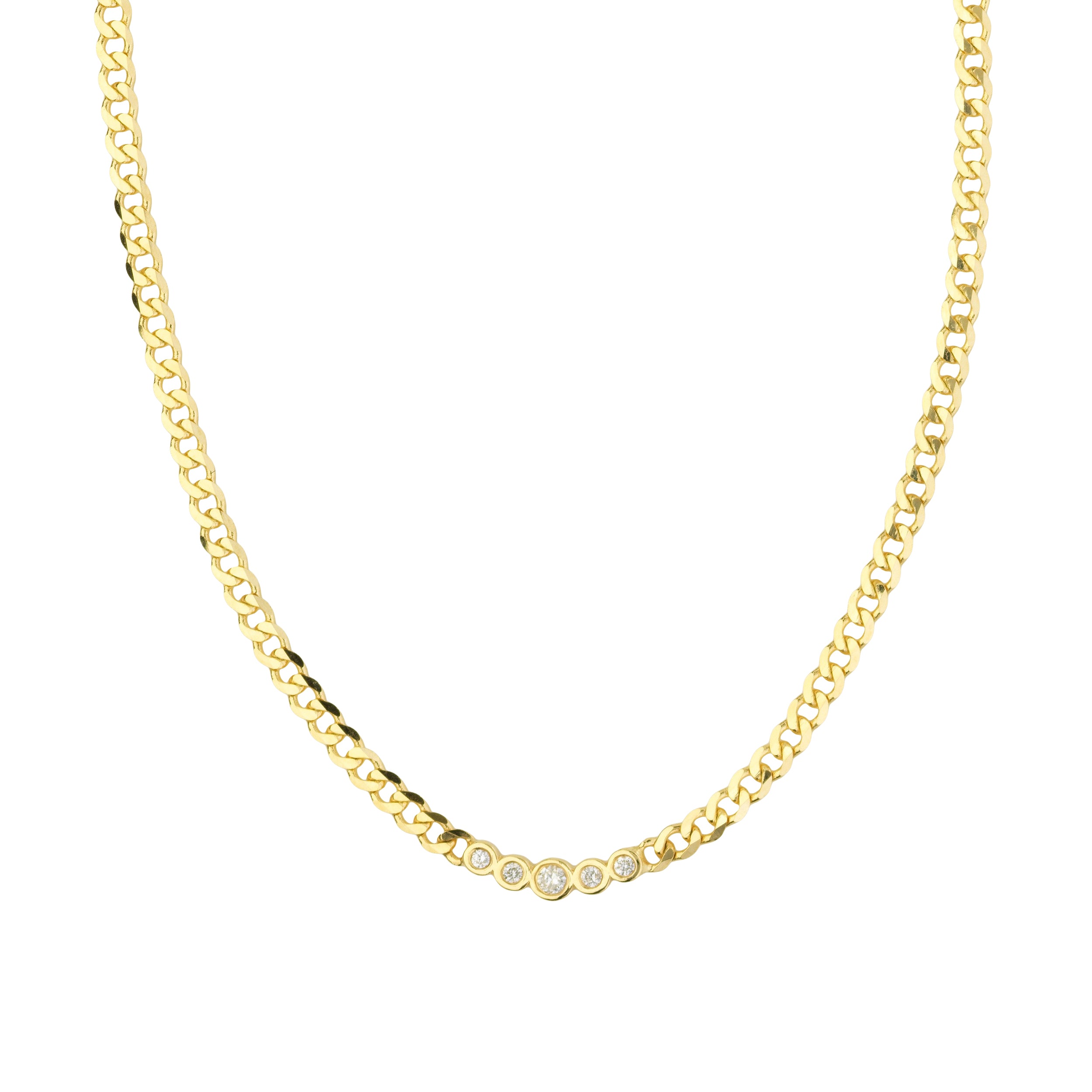 diamond studded cuban necklace