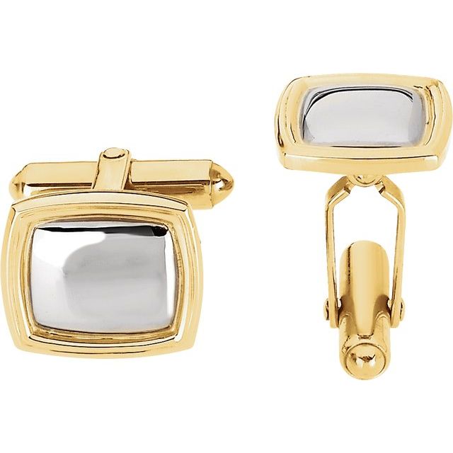 Two Tone Pillow Cuff Links