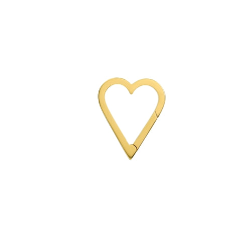 Plain open Heart push lock