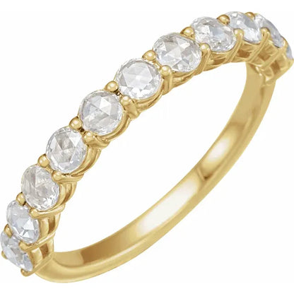 Rose Cut Diamond Band