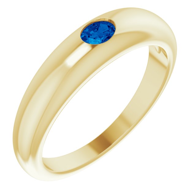 Petite Gemstone Dome Ring