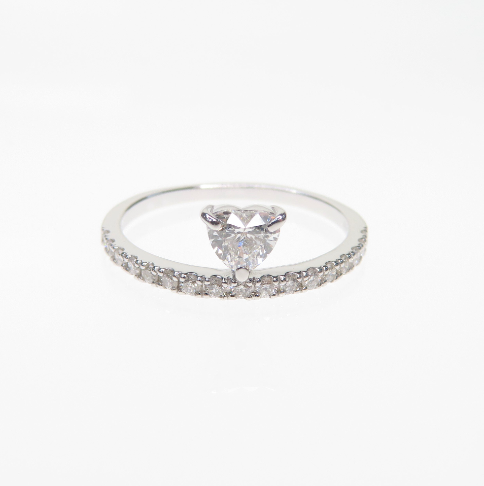 Floating Heart Ring