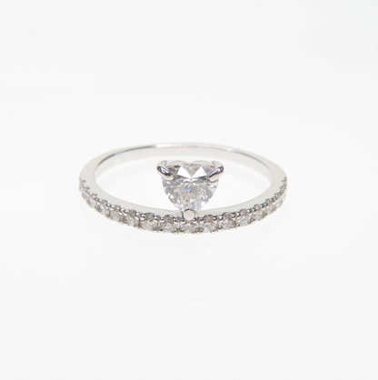 Floating Heart Ring