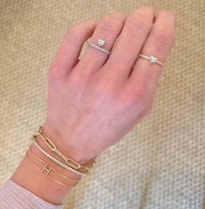 Floating Heart Ring