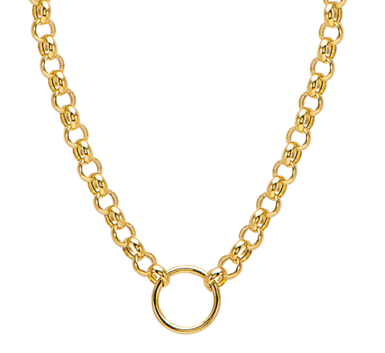 Rolo Ring Chain Necklace
