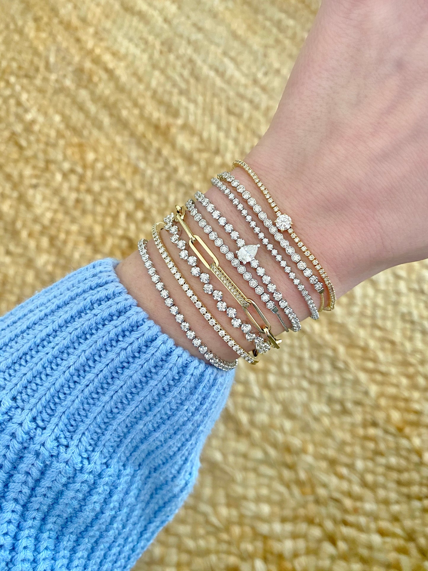 Solitaire Diamond Tennis Bracelet