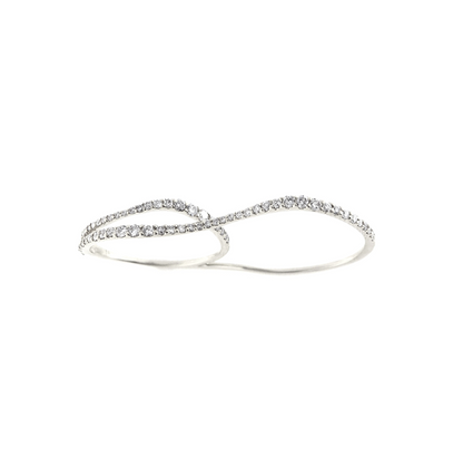 double finger wave ring