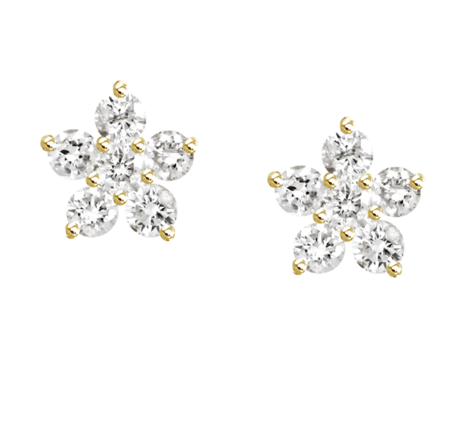Diamond Bloom Studs