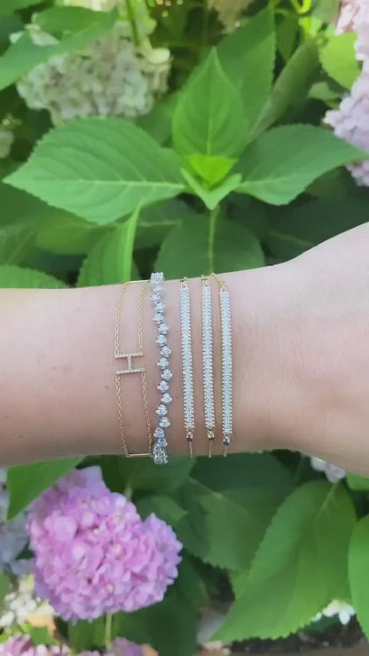 bouncing rounds tennis bracelet