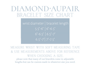diamond paperclip name bracelet