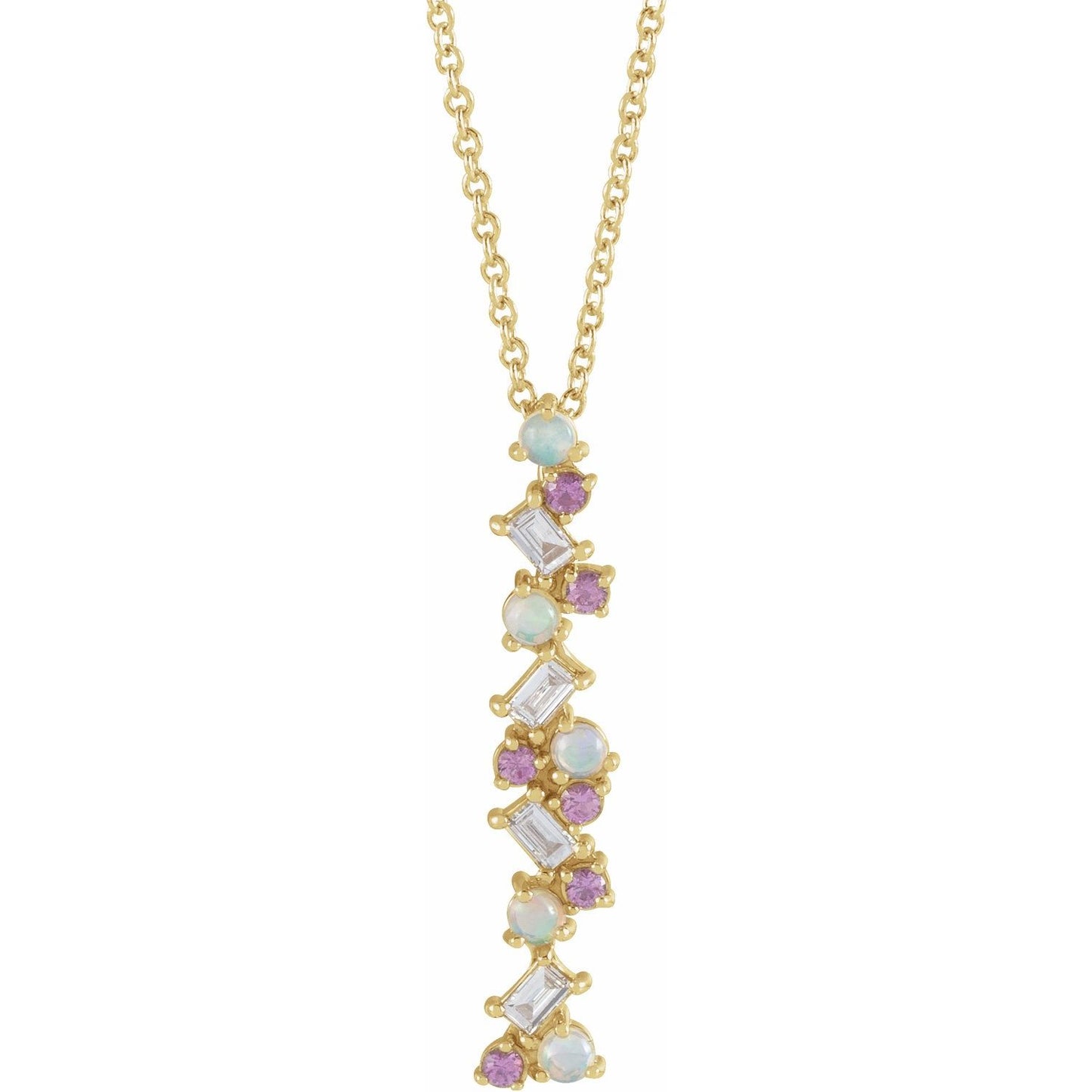 Cotton Candy Drop Necklace