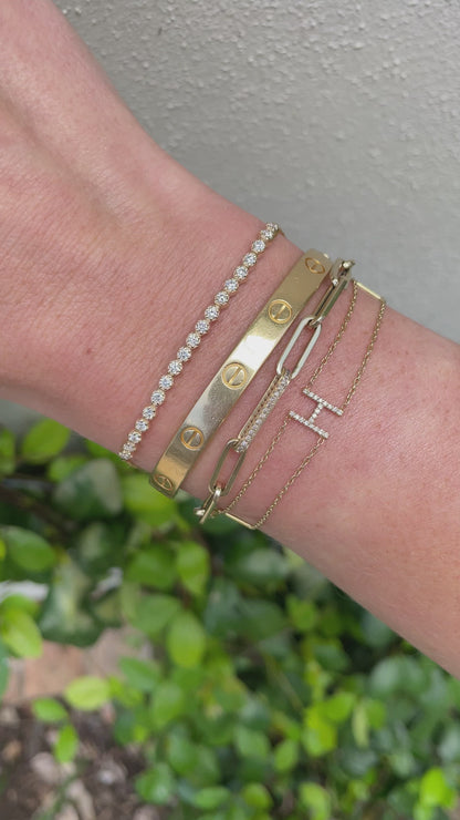 Diamond Bolo Tennis Bracelet