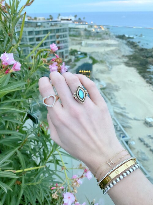 HEART WIDE OPEN DIAMOND RING