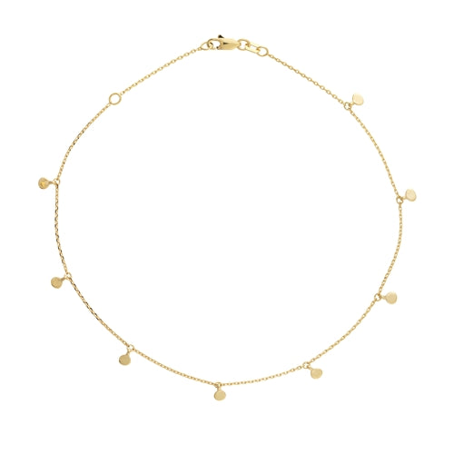 Gold Drops Anklet