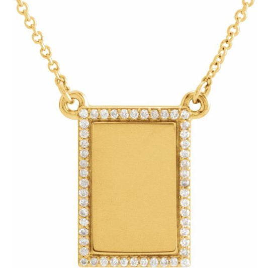 Diamond Tag Necklace