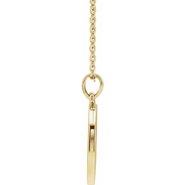 Diamond Custom Disc Necklace
