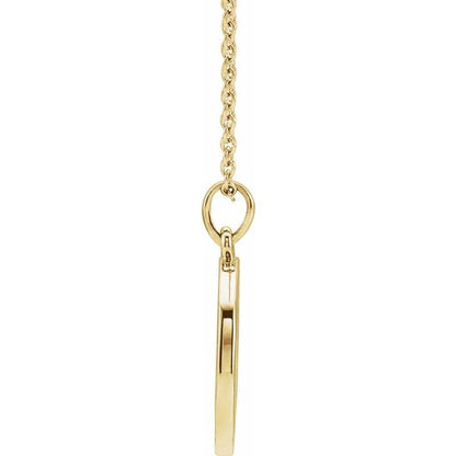 Diamond Custom Disc Necklace