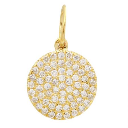 diamond disc charm