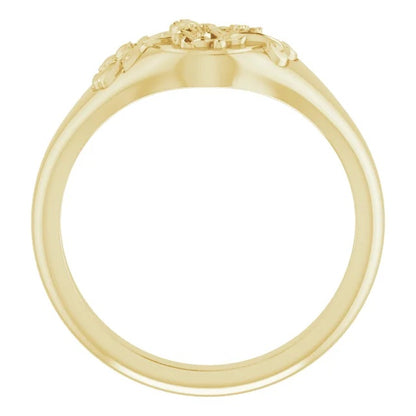 Floral Signet Ring