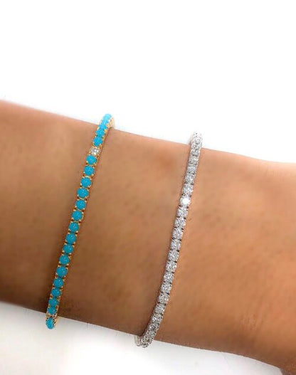gemstone tennis bracelet