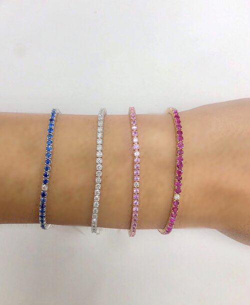 gemstone tennis bracelet