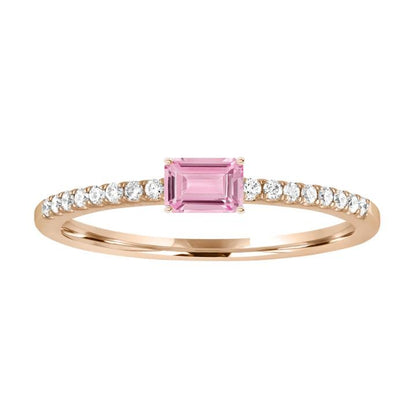 Gemstone Gum Drop Diamond Band