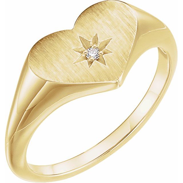 Heartburst Signet Ring