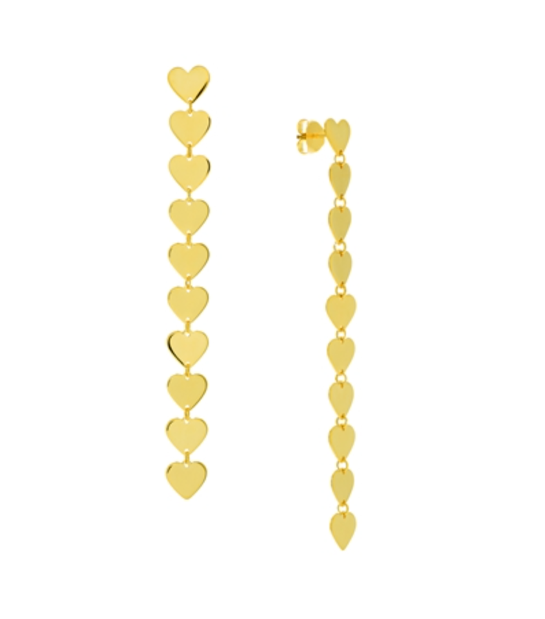 Locked Hearts Dangle Earrings