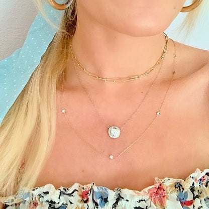Paper Clip Chain Necklace