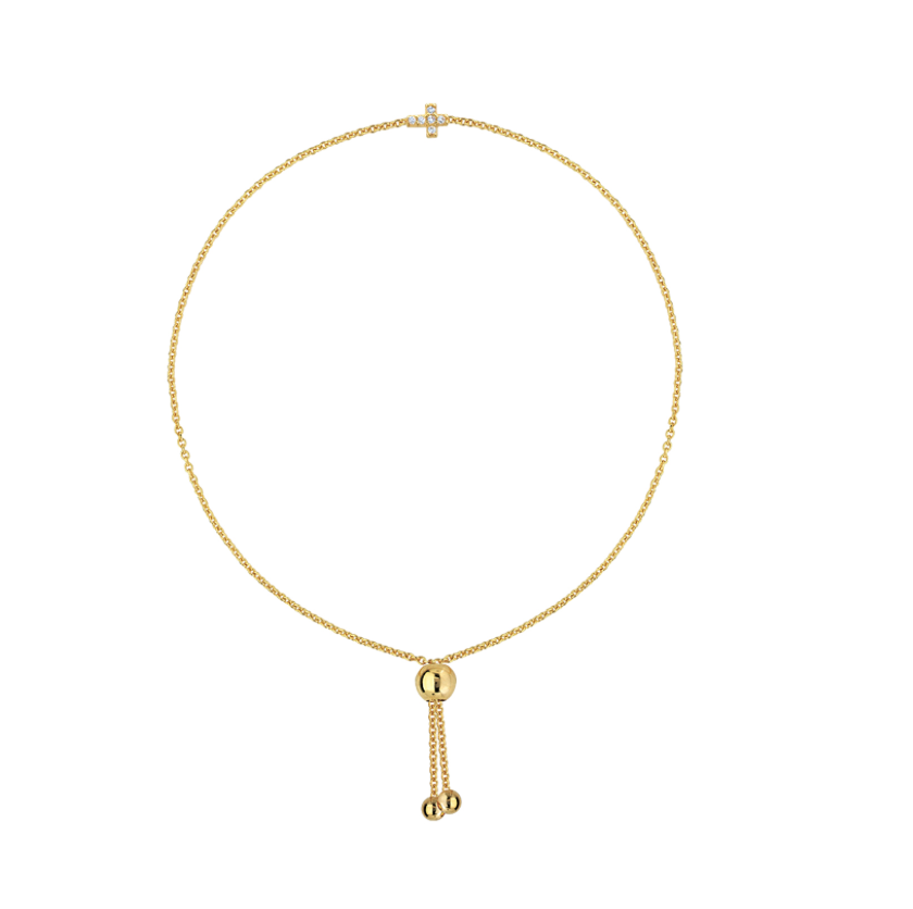 MICRO DIAMOND CROSS BRACELET