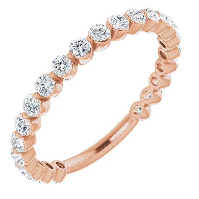 Mini Scalloped Diamond Band