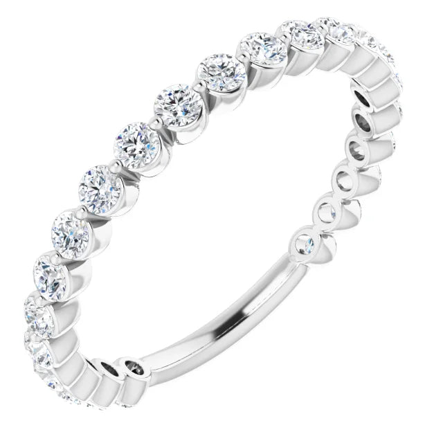 Mini Scalloped Diamond Band