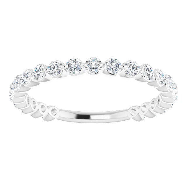 Mini Scalloped Diamond Band