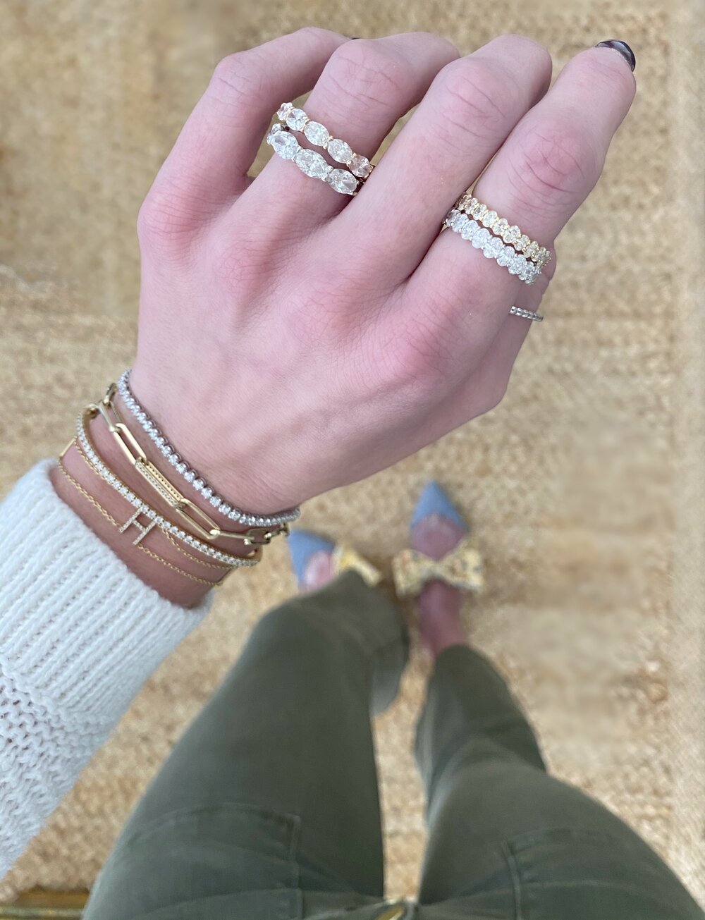 Mini Oval Eternity Band