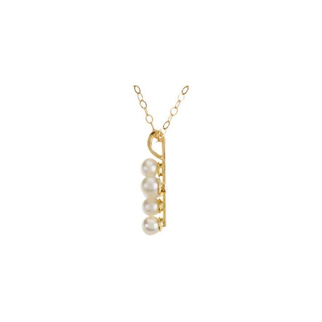Pearl Cross Necklace