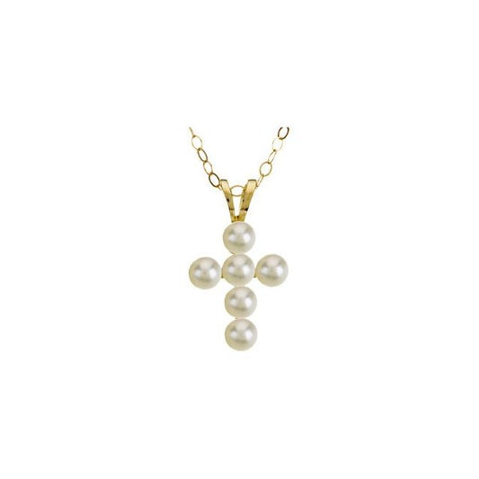 Pearl Cross Necklace