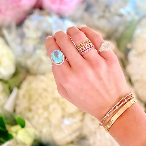 gemstone eternity band