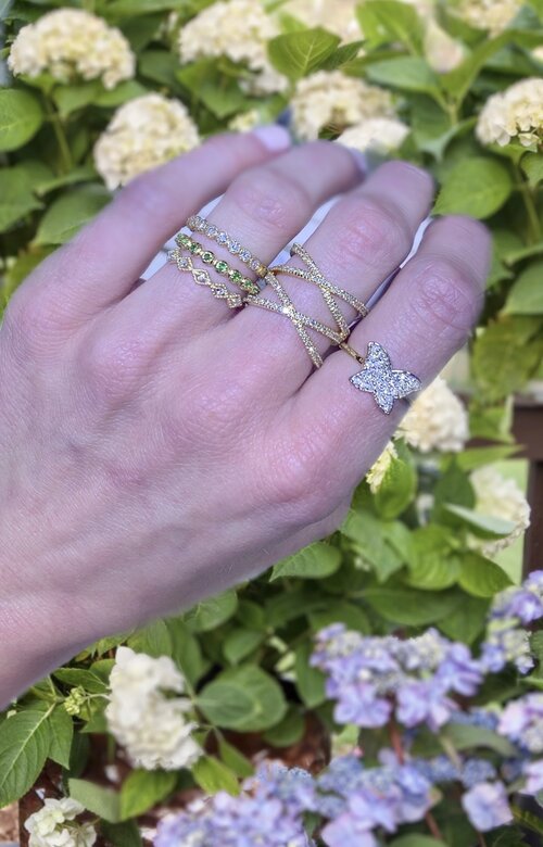 Scalloped Diamond Band