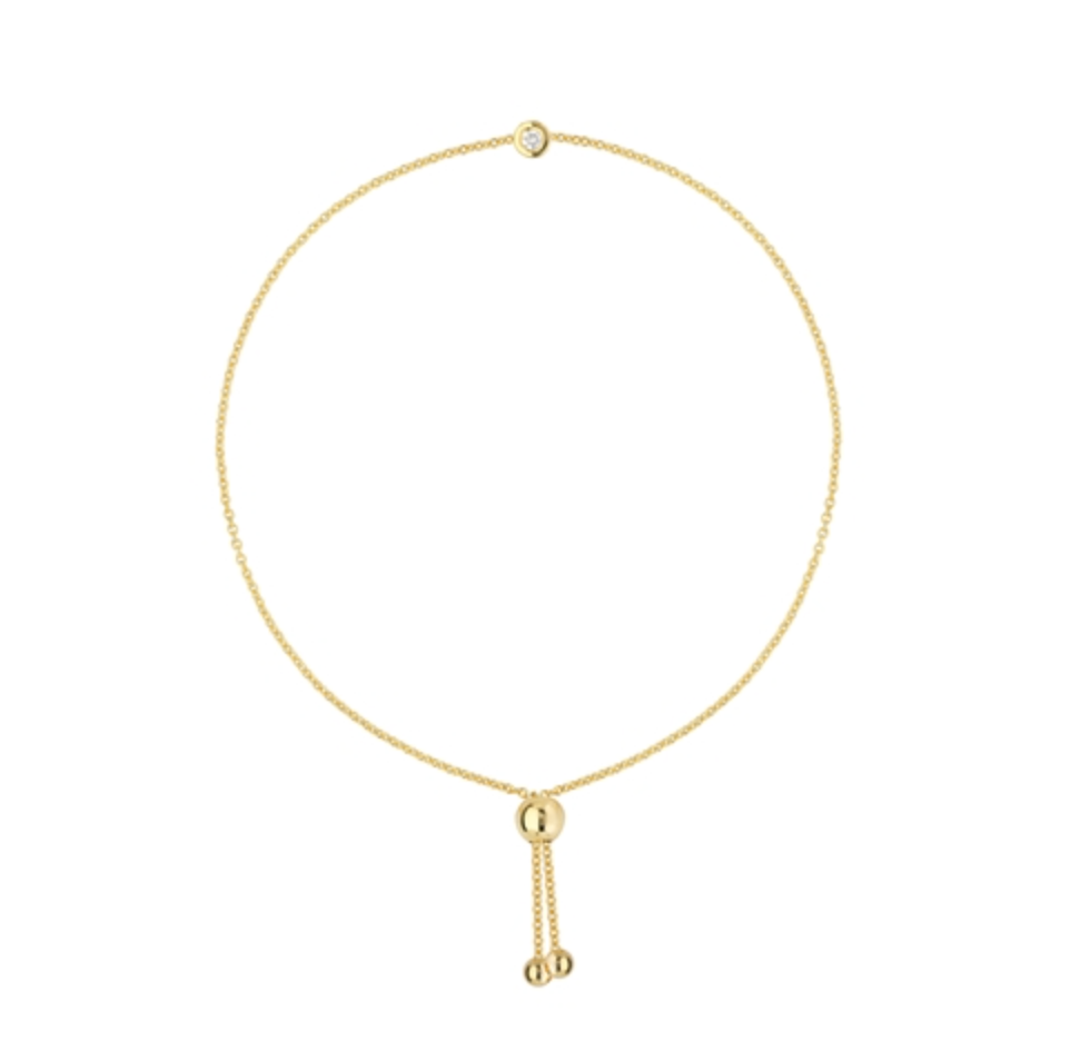 SINGLE DIAMOND BEZEL BRACELET