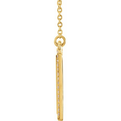Diamond Tag Necklace