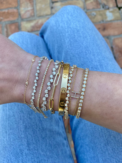 bouncing rounds tennis bracelet
