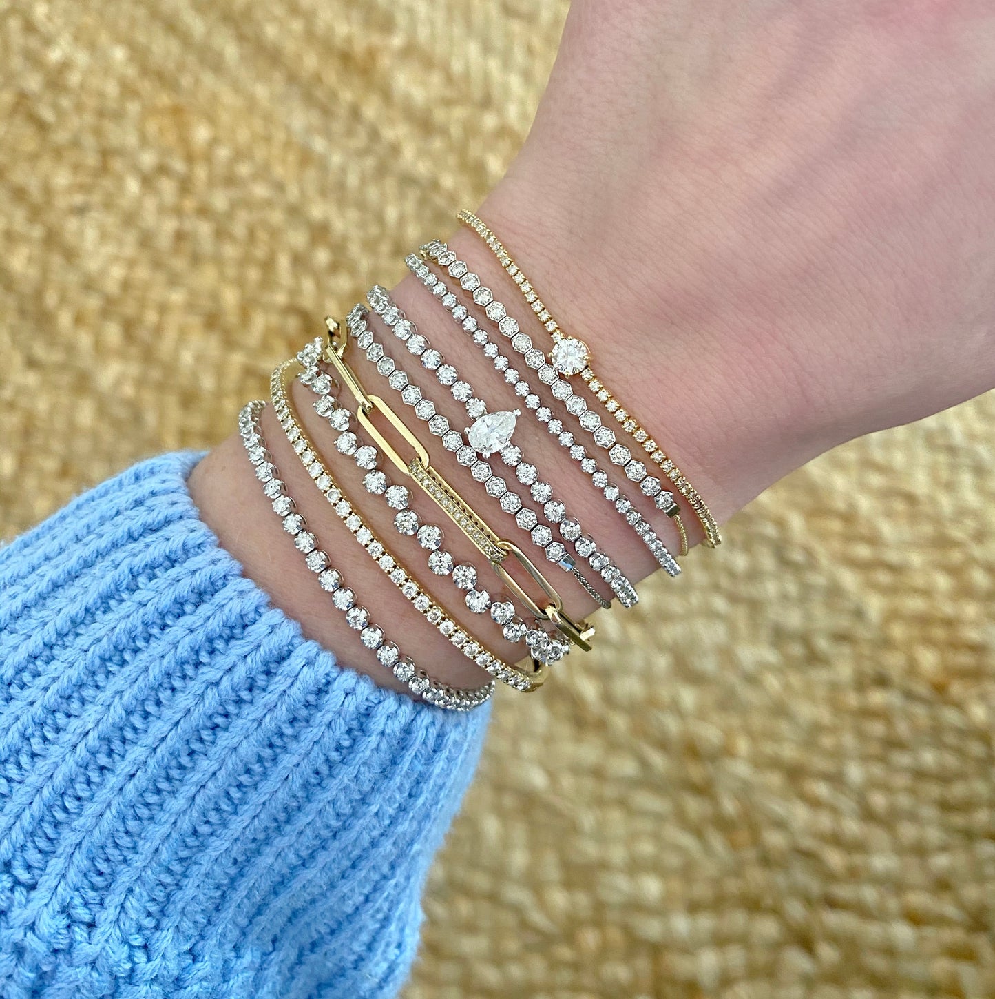 Diamond Bolo Tennis Bracelet