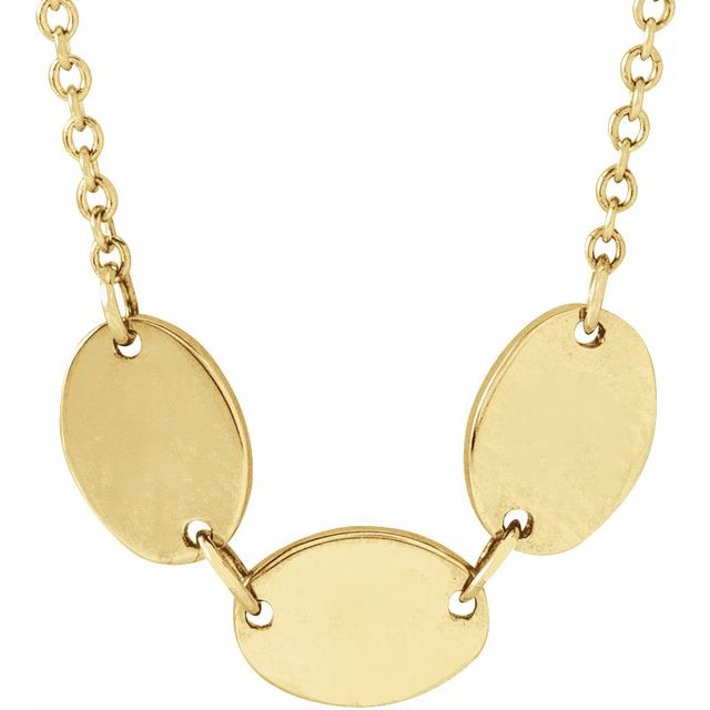 Triple Disc Custom Necklace