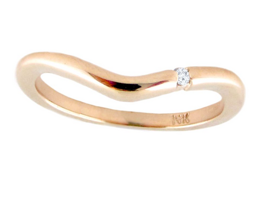 WAVE DIAMOND STACK RING