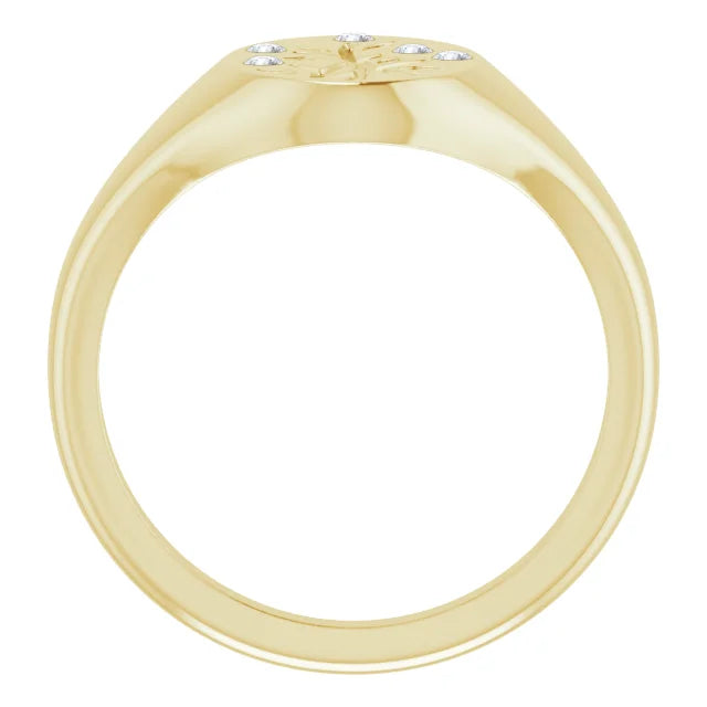 Wildflower Signet ring